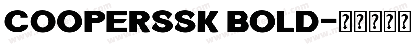 CoopersSK Bold字体转换